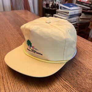 Men's Vintage Jefferson Hills Golf Course Rigby ID Yellow Baseball Hat Cap